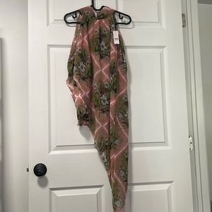 7th Avenue Asymmetrical-Hem Halter top